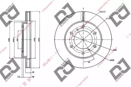 Тормозной диск DJ PARTS BD2081